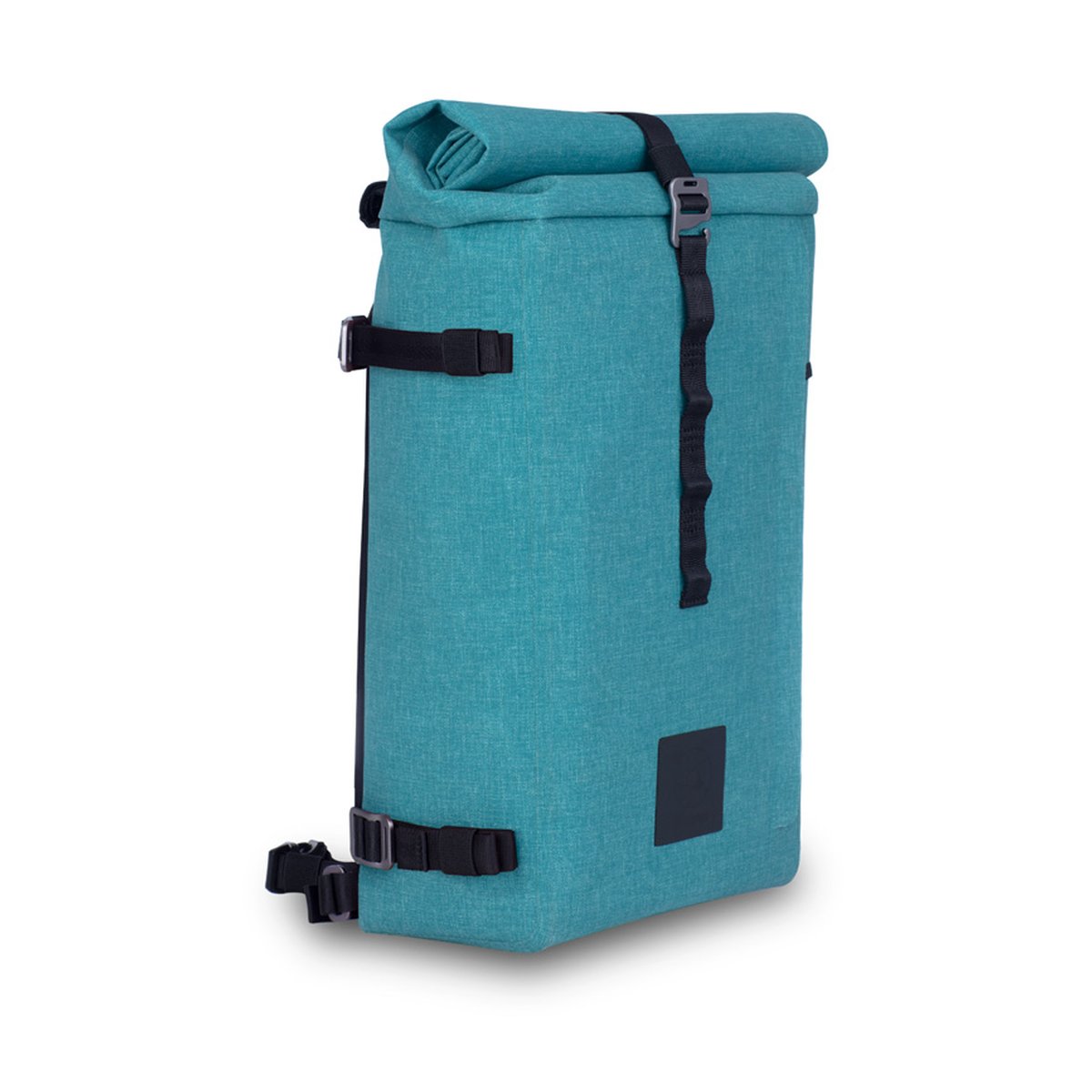 F-Stop DYOTA 11 North Sea (türkis) - Türkiser Roll-Top-Rucksack, Seitenansicht.