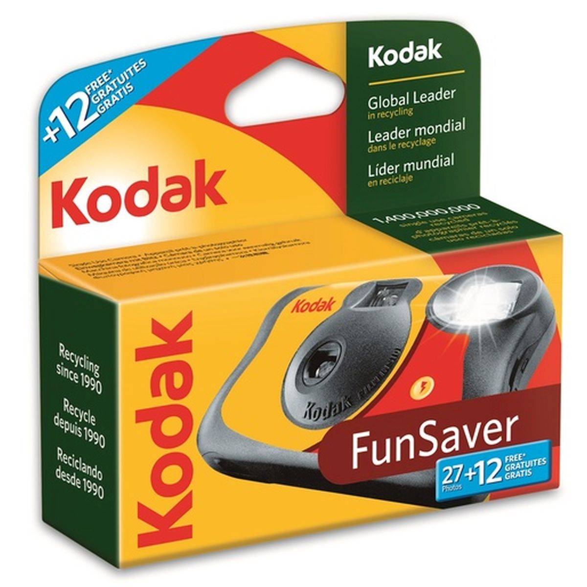 Kodak Fun Saver 27+12 ISO 800 Einwegkamera mit Blitz