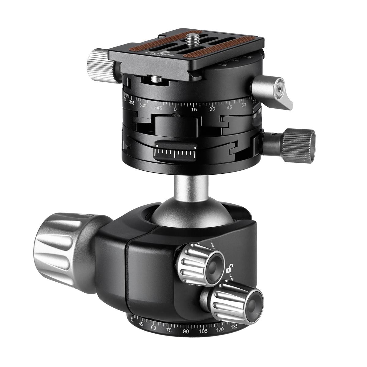 Leofoto Stativ-Kugelkopf LH-40GR Kugelkopf mit Getriebe-Panoramaeinheit