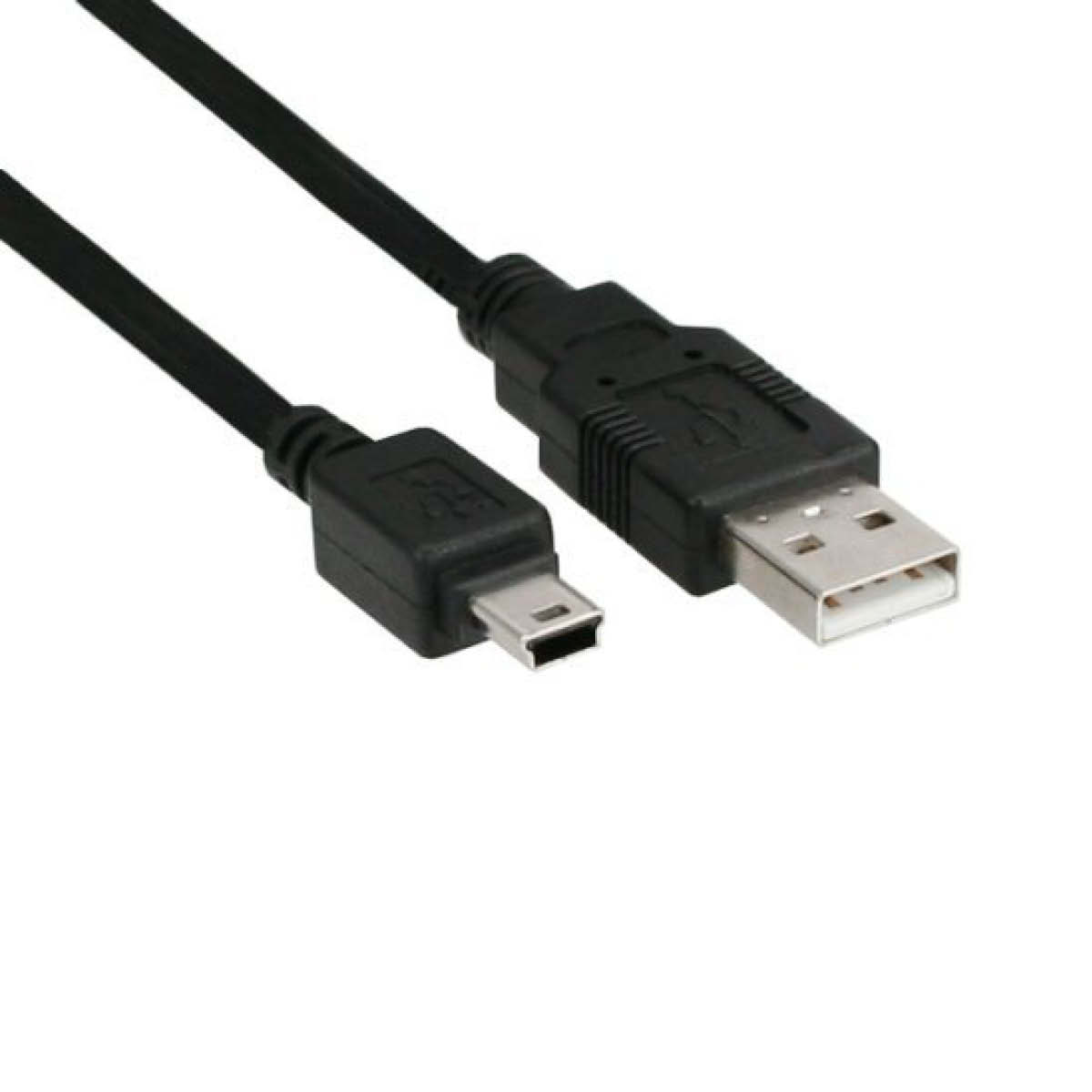 InLine USB Stecker A an Mini B Kabel 2m Schwarz