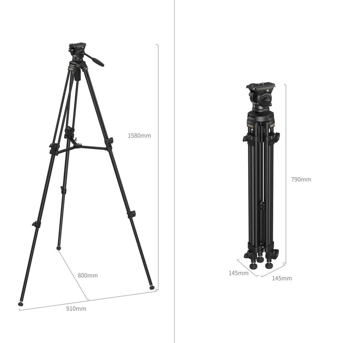 SmallRig 4684 Lightweight Video Tripod Kit AD-50 Lite