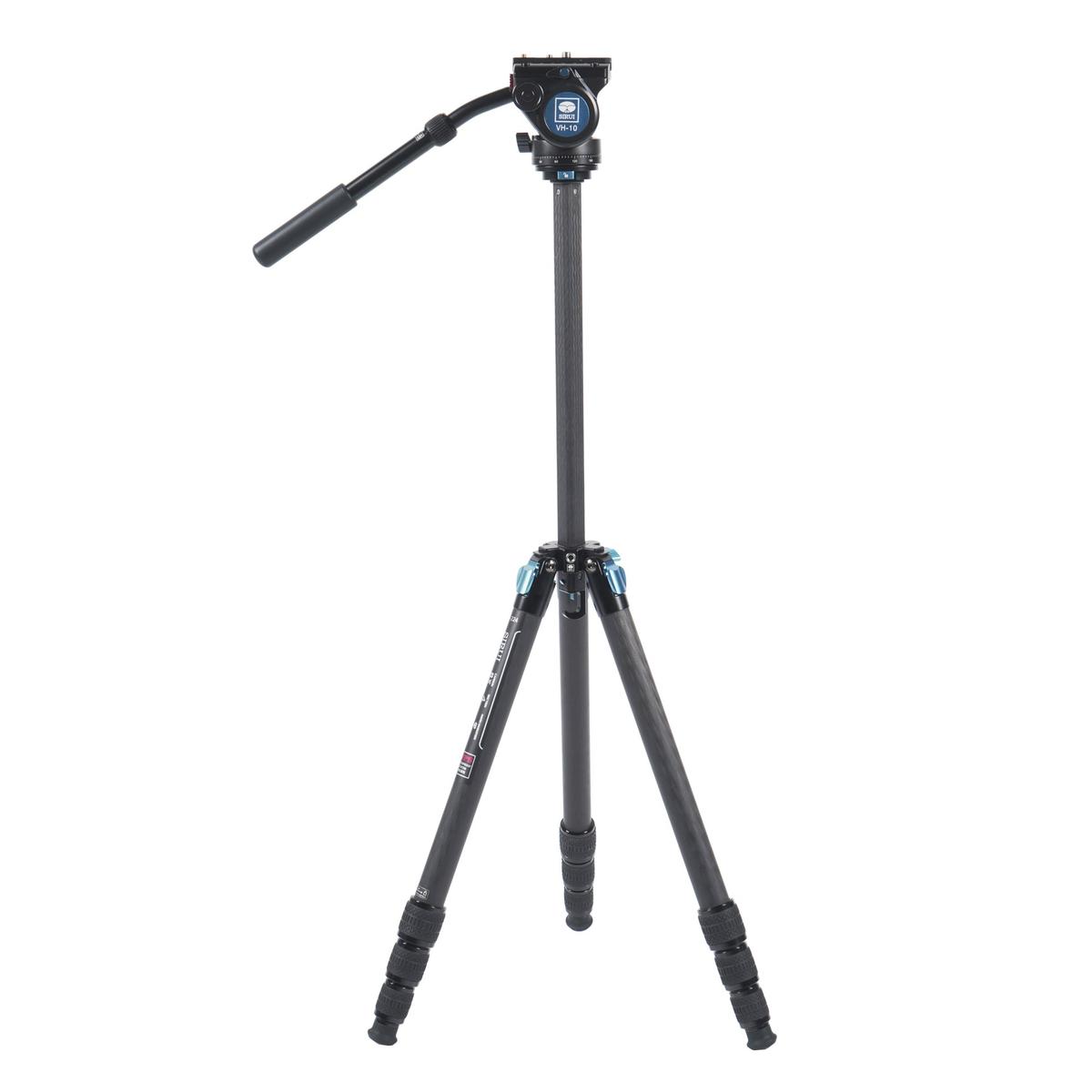 SIRUI ST-224 Superb Travel Dreibeinstativ Carbon 185 cm mit Videokopf VH-10 wasserdicht ST-Serie 
