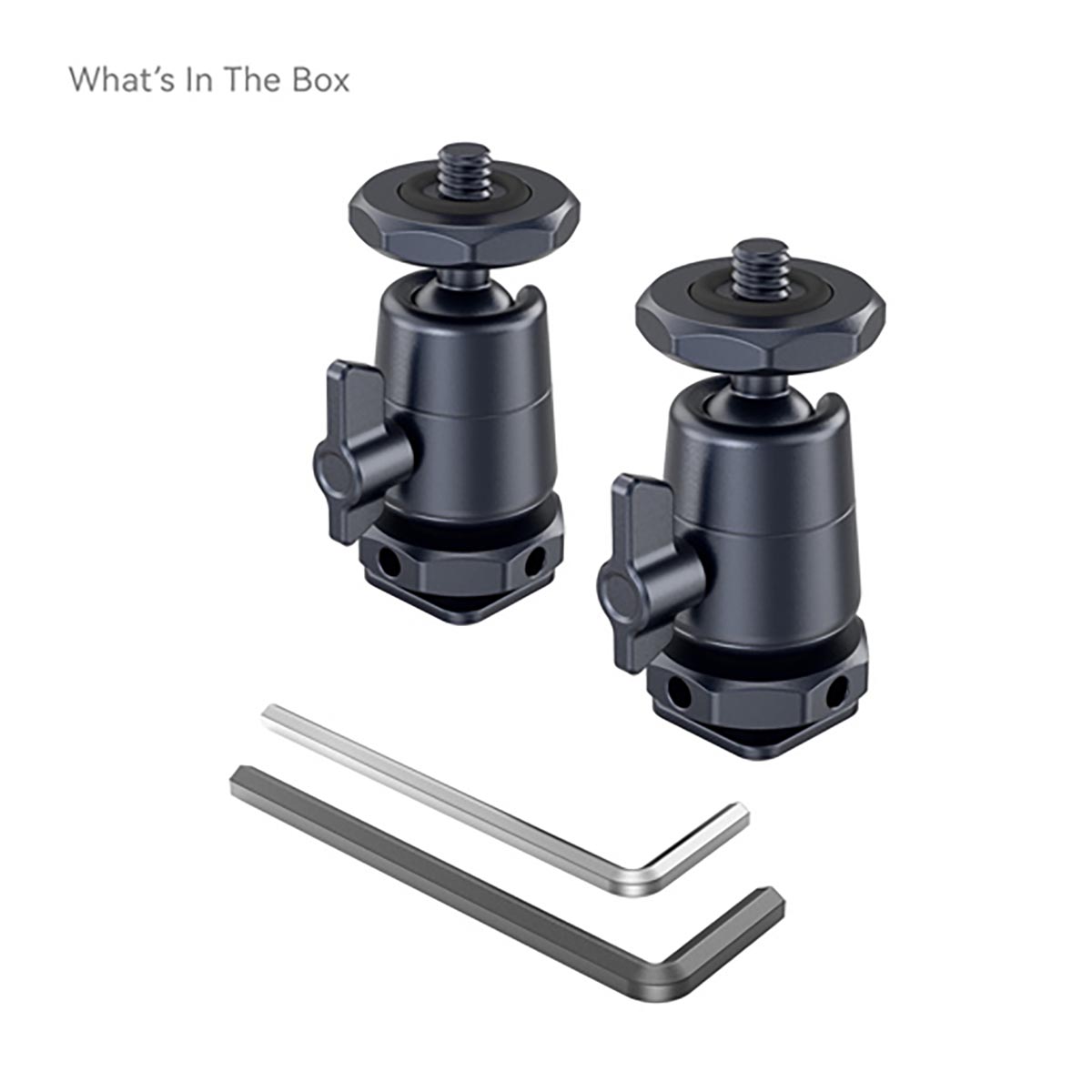 SmallRig 2948B Mini-Kugelkopf mit abnehmbarer Cold Shoe Halterung (2 St.)