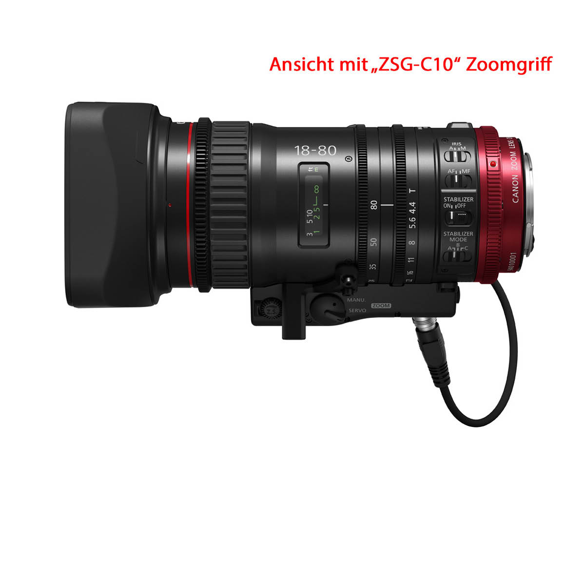 Canon CN-E 18-80 mm T 4,4 L IS KAS S Cine-Servo-Objektiv