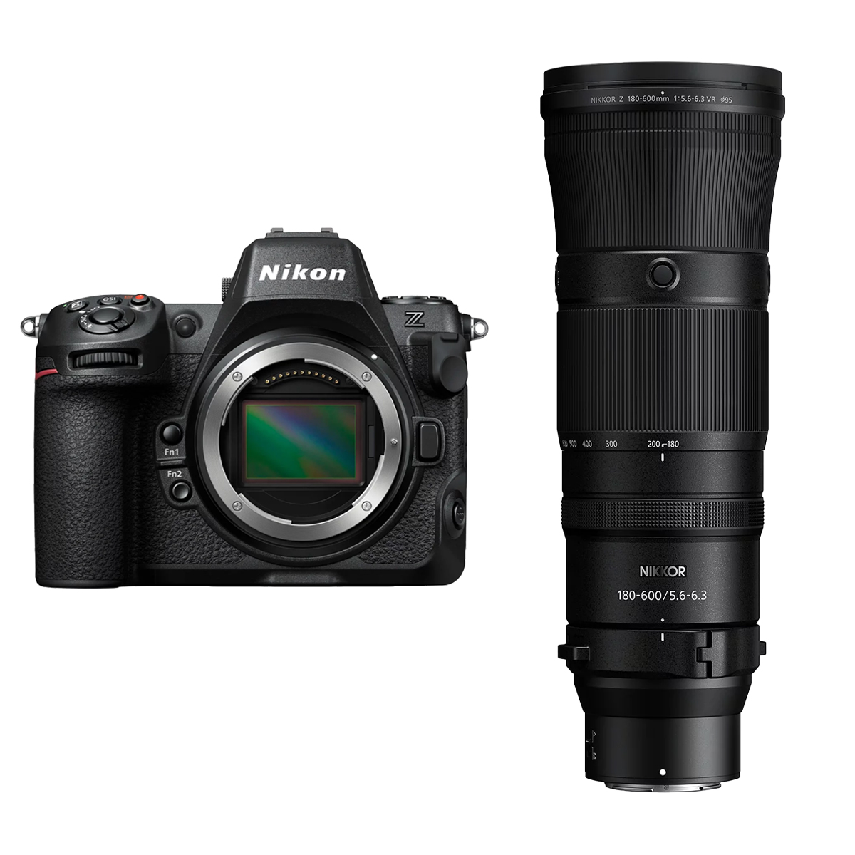 Nikon Z 8 Gehäuse Systemkamera Vollformat mit Nikon 180-600mm 1:5,6-6,3 Z VR Telezoomobjektiv