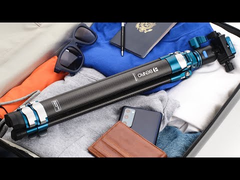 Benro MiniBird 3-Sektionen Carbonfaser-Stativ mit N00P Kopf